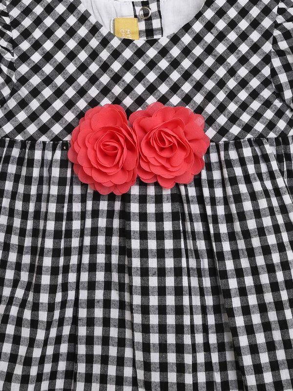 Black And White Checkered Dress image number null